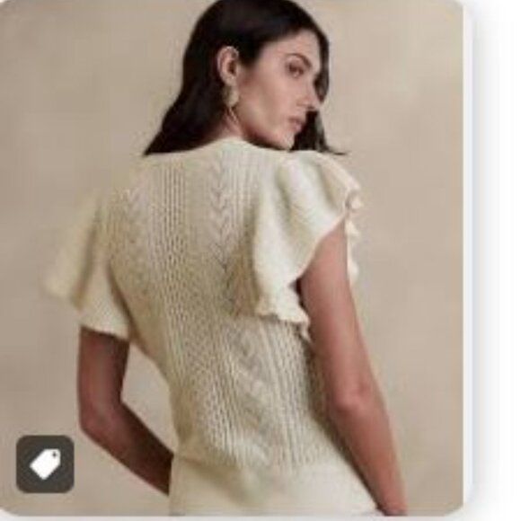 NWT Banana Republic Junie Wool Sweater Top! Sz L! $120! - Picture 2 of 10